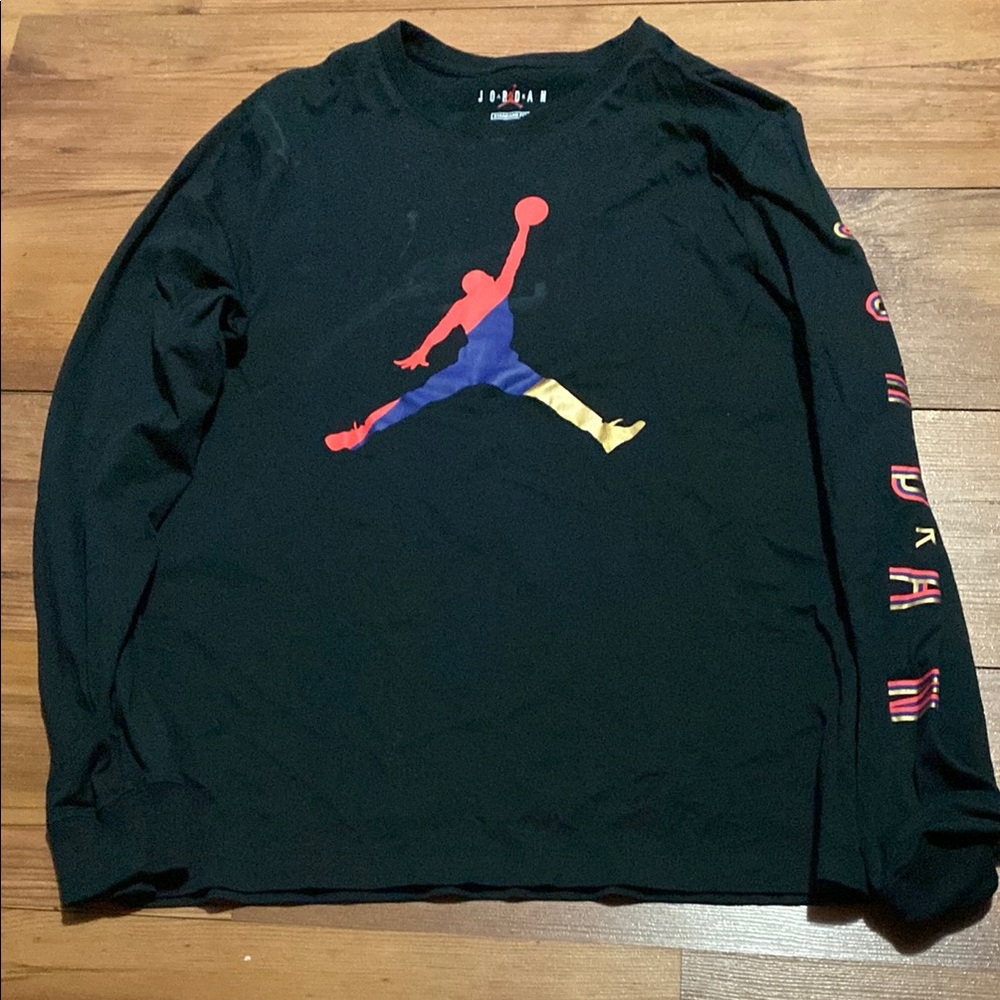 Jordan Men's Black Long Sleeve Shirt